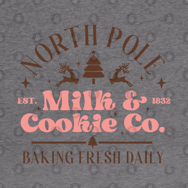 Vintage Christmas North Pole Milk and Cookie Co by Nova Studio Designs